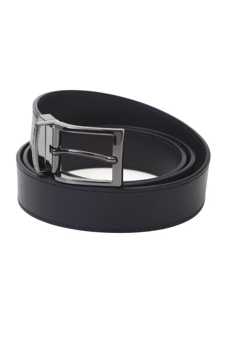 Shop EMPORIO ARMANI  Belt: Emporio Armani leather belt.
Logoed buckle closure.
Logo.
Reversible.
Composition 100% Bovine leather.
Made in Italy.. Y4S195 YLO8J -80742